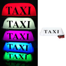 Car Cab Taxi Top Roof Sign Light Lamp Magnetic Base Plastic White Indicator 12V 2024 - buy cheap