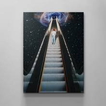 Wall Art HD Prints Cosmic Ladder Cartoon Dream Home Decor Gift Poster Pictures Canvas Paintings For Living Room Frame Artwork 2024 - buy cheap