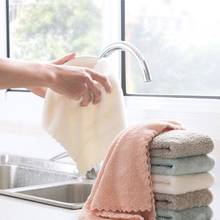 Kitchen Anti-grease wiping rags Super Absorbent Soft Coral Velvet Cleaning Cloth Kitchen Dishcloth Home Cleaning Towel 2024 - buy cheap