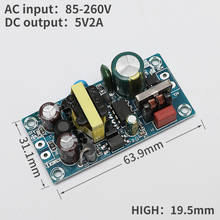 Placa de módulo de fuente de alimentación AC 5V DC 2A, placa de alimentación conmutada AC DC 2024 - compra barato