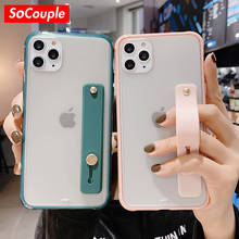 SoCouple чехол на запястье для iPhone 11 Pro Max X XR Xs Max матовый прозрачный чехол держатель для телефона чехол для iPhone 6 6s 7 8 Plus 2024 - купить недорого