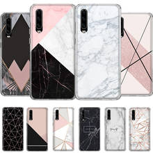 Art marble fashion Phone Case For Huawei P40 P30 P20 P10 Mate 30 20 10 Pro Lite P Smart Z 2019 Plus Art Cover Soft Coque 2024 - buy cheap