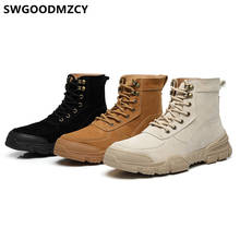 Military Boots Army Shoes Men Boots Genuine Leather Ankle Boots Men Fashion Designer Shoes Zapatos De Hombre Chaussure Homme 2024 - buy cheap
