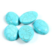 10pcs Ellipse Mixed Turquoise Decoration Flatback Cabochon Scrapbooking Charms For Jewelry Making Findings Accessories Diy 2024 - buy cheap