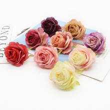 2/5Piece Natural Silk Roses Head Artificial Flower for Flower Wall Scrapbooking Home Decor DIY Wedding Brooch Bridal Accessories 2024 - buy cheap