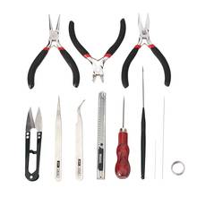 Pandahall DIY Jewelry Tool Sets with Pliers jewelry DIY making tools , Scissor and Pins Black 155x110x35mm 2024 - buy cheap
