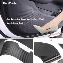 Car Sticker For KIA RIO4 XLINE 2017-2019 Accessories Car Door Anti-kick Pad Leather Carbon Fiber Sticker Protection Goods 2024 - buy cheap