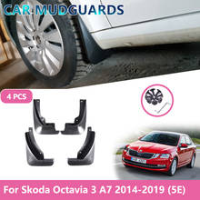 Car accessories Car Fender protector Mudflap for Skoda Octavia 3 Sedan MK3 A7 5E 2014~2019 Mud Guard Splash Flaps Mudguard Auto 2024 - buy cheap