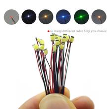 10pcs led micro smd wired welder solder train litz HO N scale led sand toys kits 2024 - buy cheap