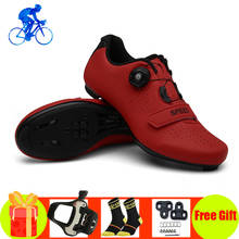 Дорожный велосипед спортивная обувь для мужчин и женщин; zapatillas ciclismo SPD-SL велосипедные туфли дышащие самофиксирующиеся Pro спортивная езда для велоспорта обувь для отдыха на природе 2024 - купить недорого
