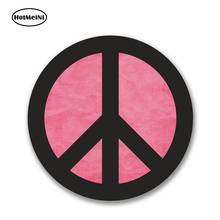 HotMeiNi 13cm x 13cm Peace Symbol Sticker Car Hippy Laptop Decal Camper Flower Graffiti Helmet Bumper Laptop Car Styling Decal 2024 - buy cheap