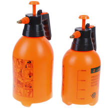 Atomizador con gatillo a presión para jardinería, bomba manual de compresión de aire con botella pulverizadora, con boquilla de cobre ajustable, color naranja de 2L o 3L, por 1 unidad 2024 - compra barato