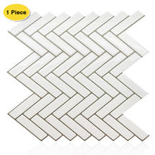 Thicker White Subway Peel and Stick Vinyl Tile Self Adhesive Waterproof Kitchen Backsplash 2024 - buy cheap