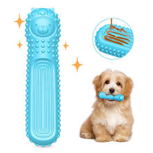 Резиновые жевательные игрушки для собак, зубная щетка для собак, игрушка для чистки зубов, зубная щетка для собак, палочка для чистки питомцев, товары для собак, популярные игрушки для щенков 2024 - купить недорого