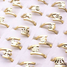 20 pcs/lot Fashion Ring For Women dolphin,crown,plant Stainless Steel Rings 2018 Newest Arrival Women Anel Jewelry Wholesale 2024 - buy cheap