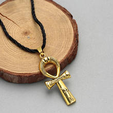 Carved Antique Ankh Cross Pendant Necklaces Ancient Egypt Cross Pendant Egyptian Amulet Jewlery Gift for Boyfriend 2024 - buy cheap