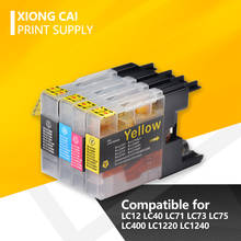 Cartucho de tinta Compatible para LC12 LC40 LC71 LC73 LC75 LC400 LC1220 LC1240 para impresora hermano MFC-J6910CDW J6710CDW J840N 2024 - compra barato