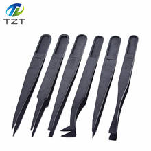 TZT 6pcs Anti-static Electronic Tweezers Kit ESD Plastic Forceps PCB Repair Hand Tools Set 2024 - buy cheap