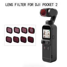 Filtro de lente de cristal óptico para cámara DJI Pocket 2, cardán de mano, Serie UV ND8 CPL, accesorios impermeables antiincrustantes 2024 - compra barato