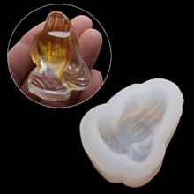 Buddhism Prayer Hand Pendant Silicone Resin Mold Buddha Bead Pendant Resin Casting Mold Jewelry Making Tools Art Crafts 2024 - buy cheap