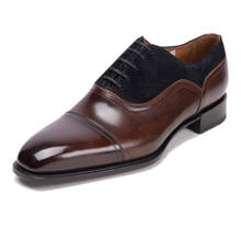 Мужские туфли ручной работы из натуральной кожи, мужские деловые туфли-оксфорды, стиль 38-48 2024 - купить недорого
