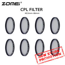 ZOMEI-filtro polarizador para lente de cámara, CPL, 40,5mm, 49mm, 52mm, 58mm, 62mm, 67mm, 72mm, 77mm, 82mm, 86mm 2024 - compra barato