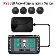 USB TPMS Tire Pressure Monitoring System Voltage Monitor Android Navigation Monitoring Alarm System Wireless TPMS with 4 Sensors 2024 - buy cheap