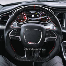 Luces Led de cambio para volante de coche, accesorio de fibra de carbono de alta calidad, pantalla Lcd compatible con Dodge Charger Durango Srt 2015 2016 2017-2020 2024 - compra barato