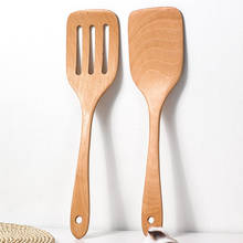 Espátula de madera antiadherente, accesorio de cocina, utensilios de cocina, regalo, pala para comida, 1 ud. 2024 - compra barato