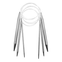 Agulhas de tricô redondas de 31 "3 pçs, conjunto de 4mm/6mm/10mm, chapéu, cobertor, meia, suéter, agulha de tecelagem diy 2024 - compre barato