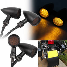 Luz LED de freno para motocicleta, intermitentes con lente de malla ámbar de 12V, Universal, para Harley, Yamaha, Suzuki 2024 - compra barato