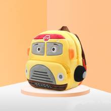 2-4 Years Cartoon School Bus Car Shape Plush Backpacks Toys Children Shoulder Bag Kindergarten Birthday Gift 2024 - buy cheap