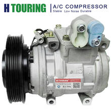 Compressor ac 10p15c 10pa15c 10p15 auto ar condicionado a/c 6pk para toyota corolla maio 2013-2018 2002 2007-4471700650 2024 - compre barato