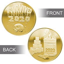 I Survived 2020 COINS Special Commemorative Coin Awesome Souvenir Gift Collecte Mascot I Am Still Alive Commemorative Coin 4*4cm 2024 - buy cheap