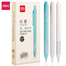 Deli Retractable Gel Pens Black ink 3PCS/Lot 0.5mm smooth writing Home Office School Stationery Gel Ball Pen  A003B 2024 - buy cheap