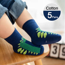 5 пар носков для маленьких девочек весенне-осенние хлопковые носки детские для новорожденных Meias Para Bebe, детские носки для мальчиков, От 1 до 12 лет 2024 - купить недорого