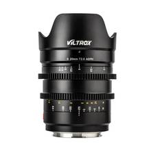 Viltrox 20mm t2.0 lente de filme largo quadro completo prime cinematic mf para câmera de montagem em l de panasonic/leica sl sl2 lumix s1 s1r s1h 2024 - compre barato