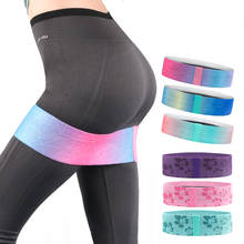 Rainbow Hip Band Cotton Yoga Resistance Band Wide Booty Exercise Legs Band Loop For Circle Squats Training Anti Slip Rolling 2024 - buy cheap