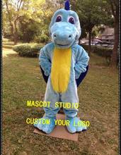 Disfraz de dinosaurio Dragón Azul para adulto, traje de fiesta de Cosplay, Halloween 2024 - compra barato