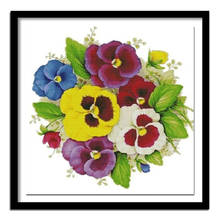 Diamond embroidery flowers flowers square drill cross stitch full area highlight diamond needlework diy diamond painting Pansy 2024 - buy cheap