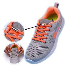 1Pair Elastic Locking Shoelaces Semicircle Shoelace Sneakers Shoe laces Quick No Tie Shoelace Kids Adult Shoes lace 21colors 2024 - buy cheap