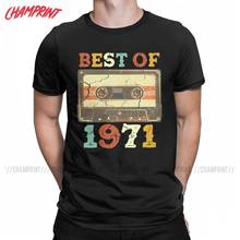 Camisetas de Cassette para hombre, camisa de manga corta con cuello redondo, de algodón, Retro, Vintage, novedad de 1971 2024 - compra barato