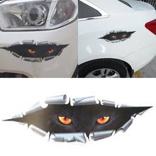 1 pçs carro-estilo engraçado 3d simulação monster leopard olho peeking adesivo carro auto janela espelho caminhões geladeira corpo inteiro #280968 2024 - compre barato