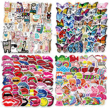 50pcs Butterfly Alpaca Candy Sexy Lips Girl cute Stickers For Guitar Laptop PS4 Skateboard Refrigerator Helmet Stickers 2024 - buy cheap