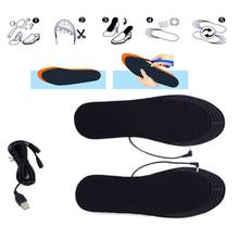 1 Pair Men Women Unisex Winter USB Electric Powered DIY Cut Heating Warm Foot Insoles Thermal Heater Shoes Pads Washable K4UC 2024 - buy cheap