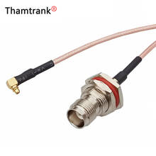 1pcs TNC Female Jack to MMCX Male Right Angle RF Coaxial Pigtail RG316 Cable 15cm 2024 - buy cheap