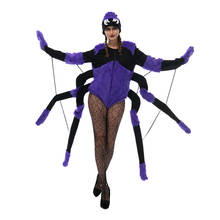 Snailify-Disfraz de araña de viuda negra para mujer, Cosplay Sexy de araña púrpura, disfraz de Halloween, Purim, ropa de fiesta de carnaval, 2020 2024 - compra barato