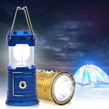 LED Portable Lantern Retractable USB Solar Rechargeable Emergency Horse Lantern Super Bright Outdoor Camping Lamp 2024 - buy cheap