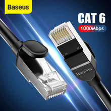 Baseus Ethernet кабель Cat6 RJ45 кабель RJ 45 сетевой кабель UTP плоский круглый Lan кабель для ноутбука маршрутизатор 5 м/15 м патч Интернет Кабель 2024 - купить недорого