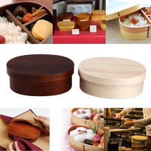 Japanese Style Bento Boxes 3Grids Wood Lunch Box Portable Picnic Kids Students Food Container Kitchen Accessories 2024 - buy cheap